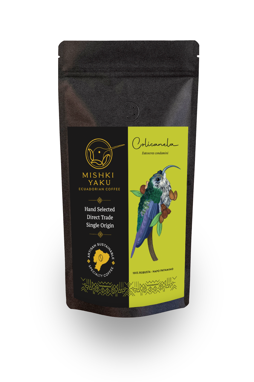 Colicanela-DE Geisha-Kaffee aus Ecuador.