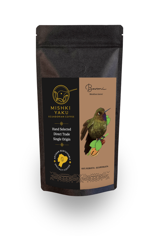 Baron-Kräftiger Robusta mit Noten von gerösteten Nüssen.